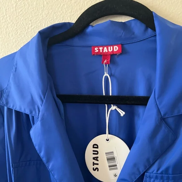 🆕 STAUD Blue Lapis Staud Millie Maxi Long Dress 6 - Picture 6 of 9